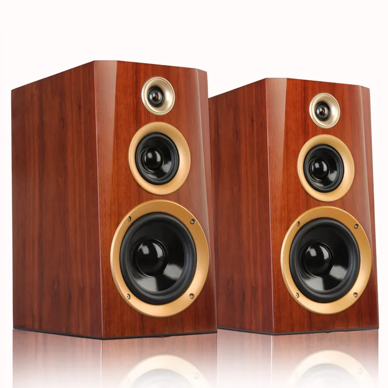 Bookshelf Blue Tooth Wood Speaker 100w 