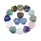 Carvings For Nature Stone Beads Heart 30 Mm No Hole Pendant Carvings For Decoration Wedding Gifts