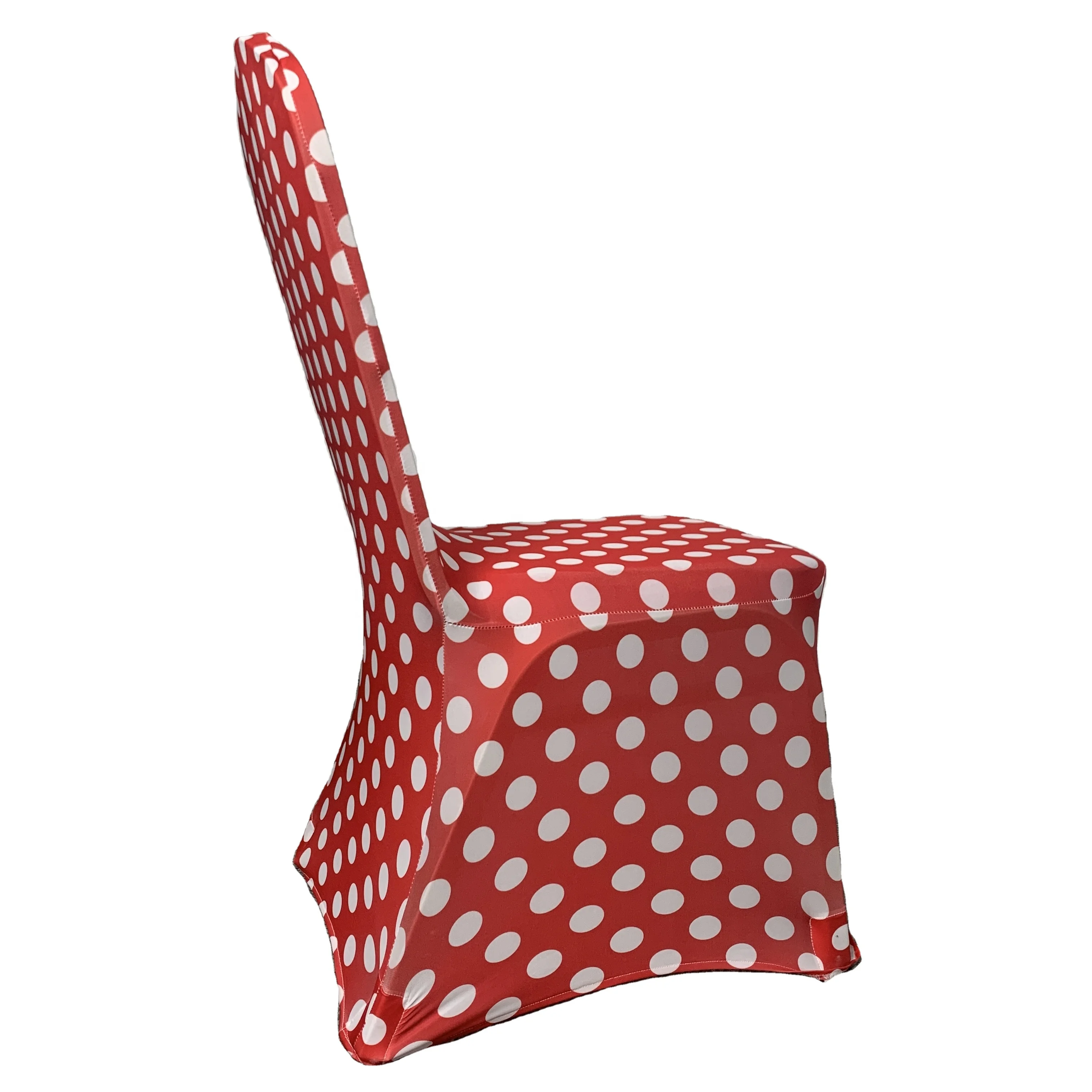 red polka dot chair