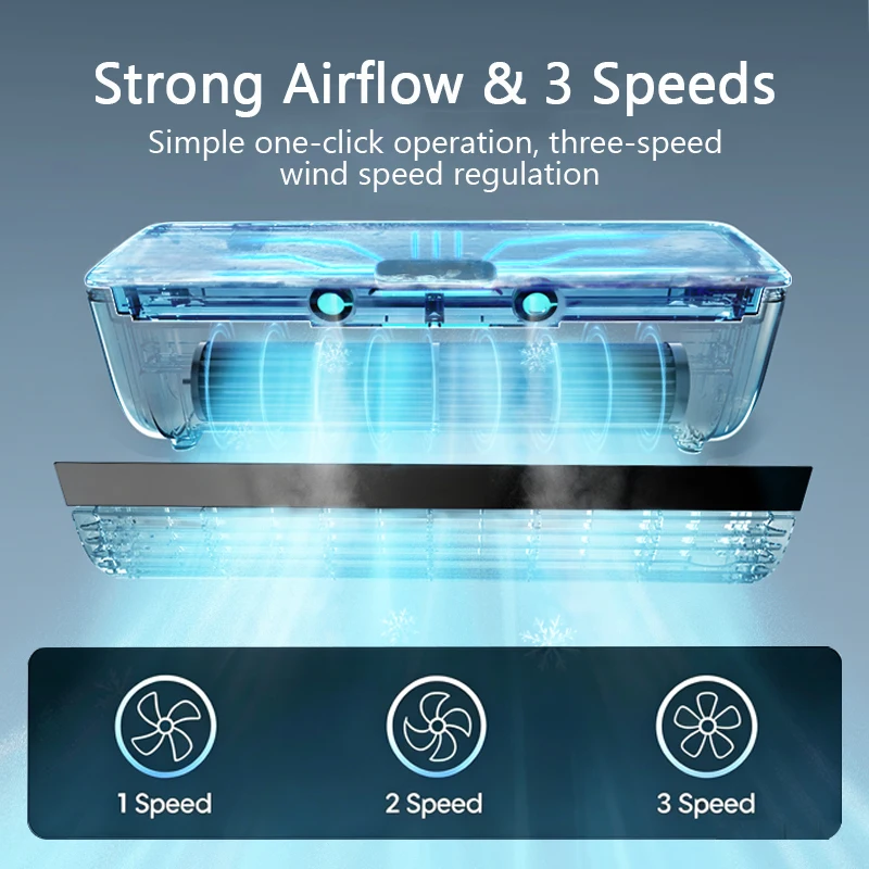 Rechargeable Charging Cooling Fan, Cordless, Portable, Wall - detail 10
