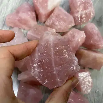 Wholesale natural crystal gems healing stone big crystals rose quartz rough stone reiki large crystal