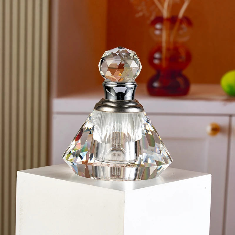 product hot sale grand fashion customizable glass empty bottle unique design 12ml crystal perfume bottle-7