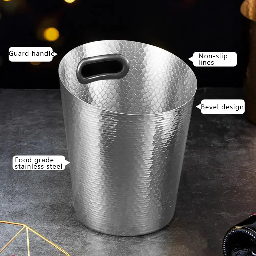 Stainless steel ice bucket