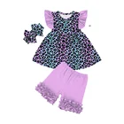 Kids 2021 New Design Kids Girl Dress Clothes Summer Clothing Set Children's Boutique 1 - 6 Years