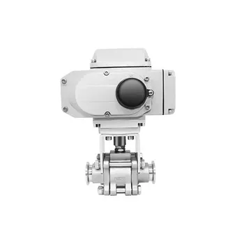 GUD-10P High-Temperature Electric Vacuum Ball Valve stainless steel with Pneumatic Actuator
