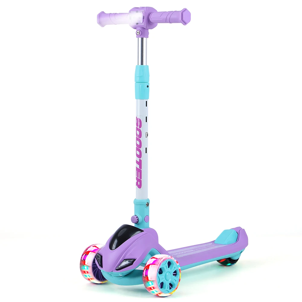 Hot Selling High Quality Children Scooter New Model Cool Cheap 3 Wheels Kids Kick Pedal Scooter With Led Lights For Kid