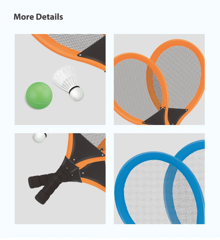 product soft tennis badminton set for kids beginners with lightweight rackets 1 foam ball and shuttlecocks indoor outdoor backyard game-3