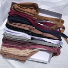Hot Islamic Muslim Ruched Elastic Cotton Jersey Stretch Tie Back Underscarf Hijab Caps