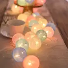 String Cotton Ball Lights Factory Supply Battery Operated 10L 20L Cotton Ball Lights Cotton Ball String Lights