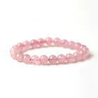 Charm Bracelet Hot Selling Wholesale Custom 8mm Charm Beads Stretch Natural Stone Lava Bead Bracelet