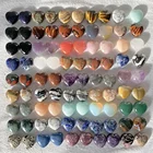 Natural Wholesale Natural Crystal Cheap Price Small Polished Spiritual Healing Quartz Love Heart Shape Pendant For Necklace