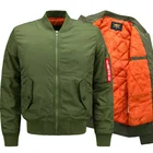 Hot Sale Mens Oem Factory Custom Winter Men Long Sleeve Classic Bomber Jacket