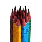 Pencil Pencil Price 2.45mm 2B Pencil For Test Heat- Transfer Poplar Wood With Eraser Color Box Package