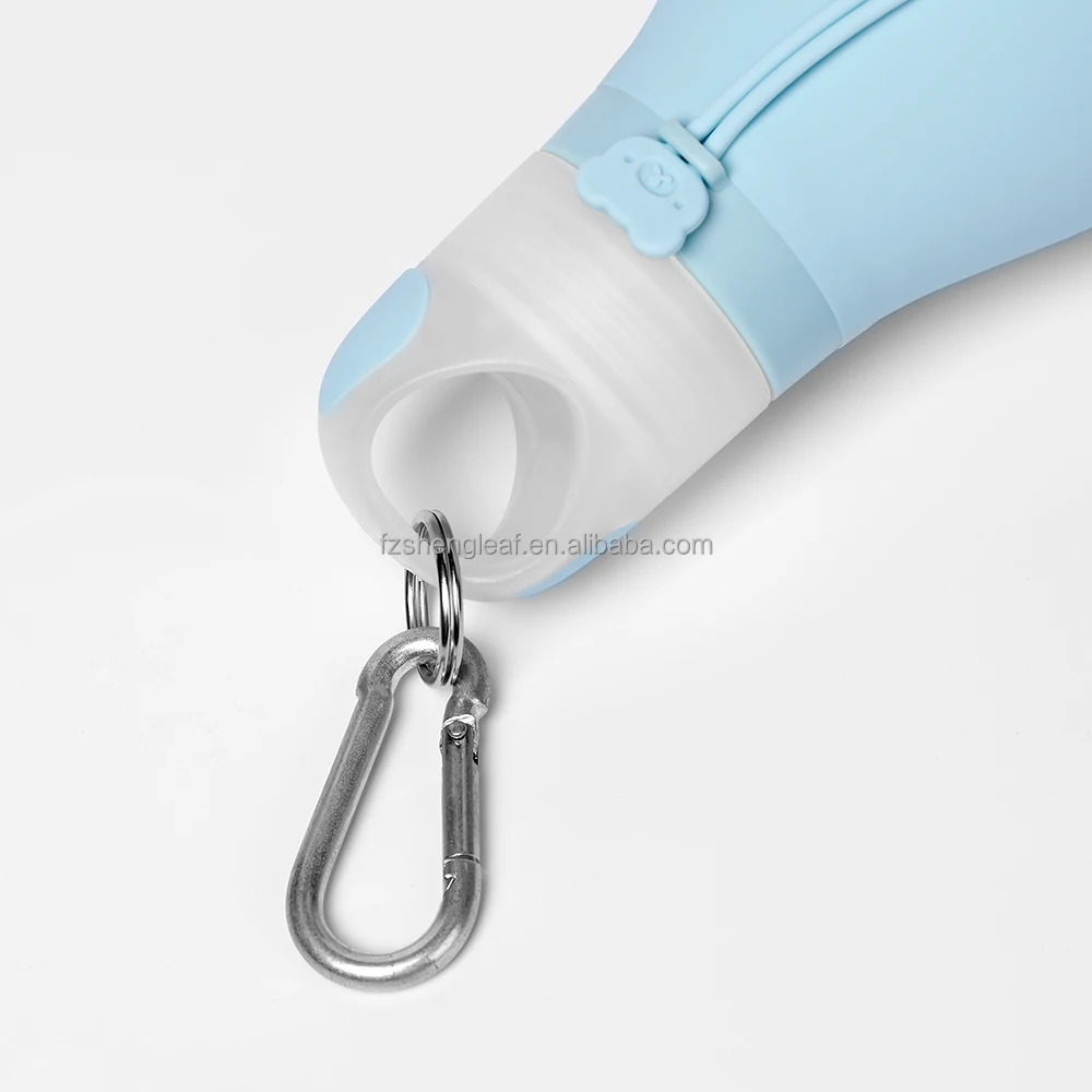 product silicone water bottle portable collapsible gym sports foldable outdoor travel leakproof bpa free food grade drinking reusable-4