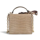 Silk Purse 2021 Latest Ladies Fashion Handbags Luxury Ladies Designer Pu Line Silk Scarf Accessories Purse