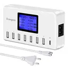 Lcd Screen Charger 40W 8A LCD Screen Display Charging Station USB Home Charger With 1 Type- C Port