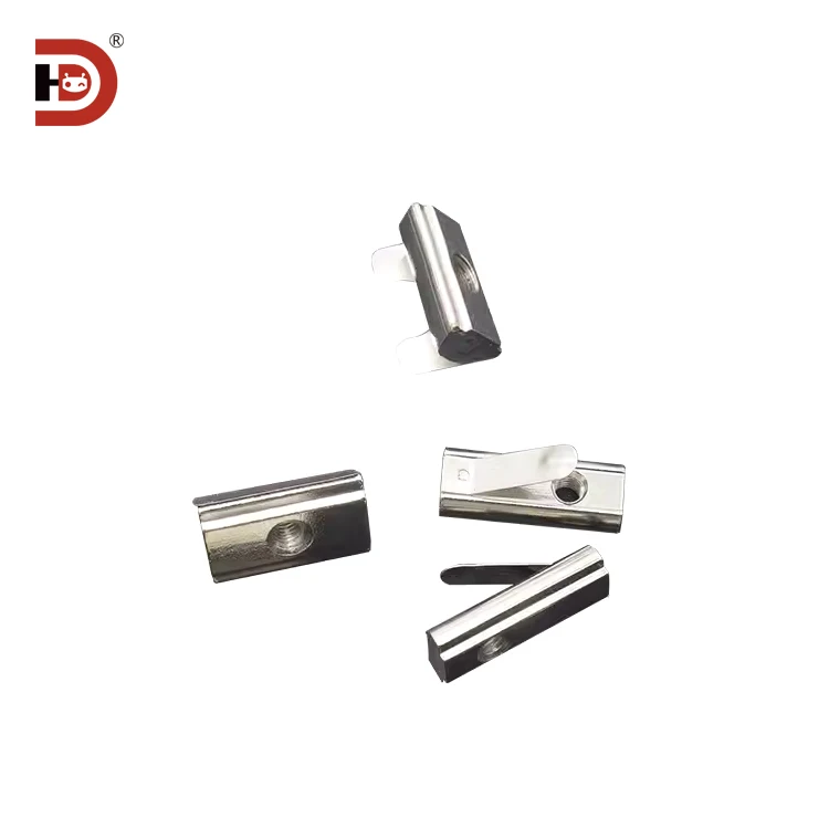 Aluminum Profile Accessories, Spring Clip Nuts, Elastic Positioning Blocks, 20/30/40/45 Type, M3-M4-M5M6 Carbon Steel supplier