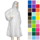 Plastic Coat Factory Supply Disposable Waterproof Plastic Rain Coat For Adult Girl Stylish Rain Poncho