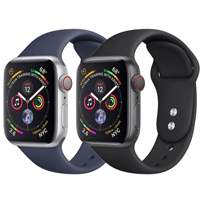 2022 Fashion Hot Sale Silicone Sport Band For Apple Watch Series 3 4 5 6 7  Se For 38mm 40mm 42mm 44mm Apple Smart Watch - Buy Silicone Sports Wrist  Band For