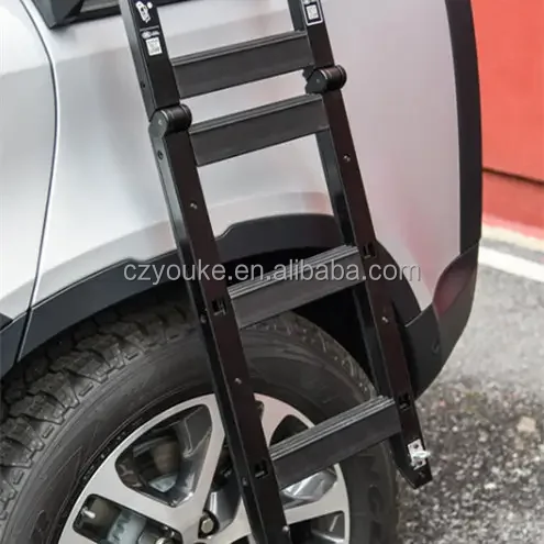 Aluminum Alloy Telescopic Side Ladder For Land Rover Defender 2020