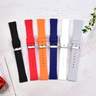 Silicone Watch SHX 6 Colors Quick Release Sport Silicone Rubber Watch Band For 38mm 40mm 42mm 44mm Watch