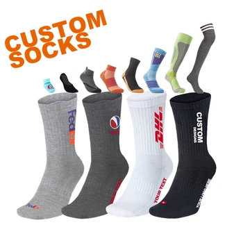 made your basketball oem designer custom sock design own logo men crew sock with logo private label bamboo cotton sport socks