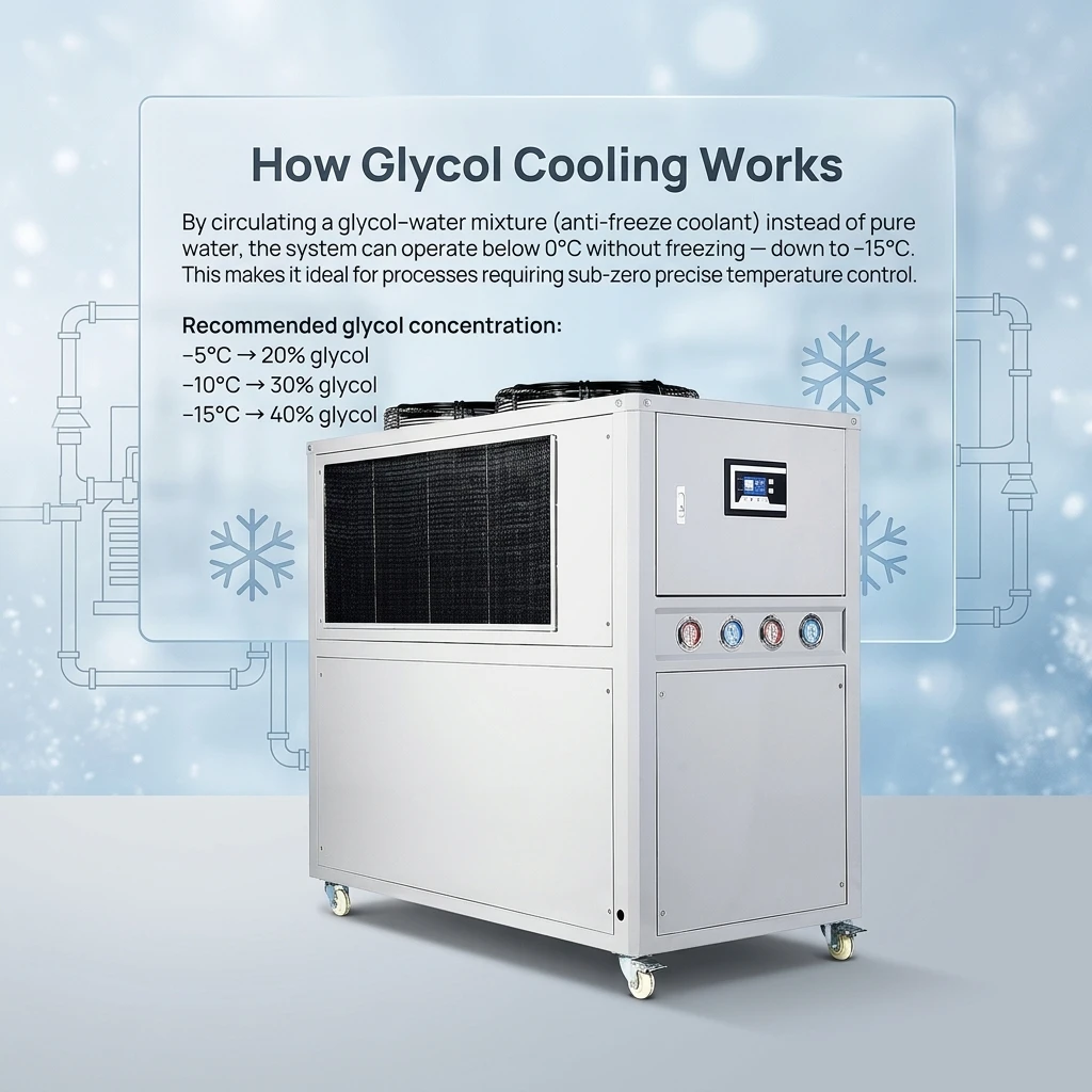 Glycol Water Chiller, MO-05A, 5HP, 15C, 13.95KW - detail 4