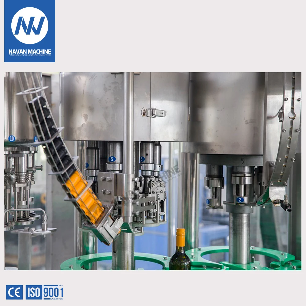 Factory Customized Glass Bottled Alcohol Wine Liquor Filling Machine for Vodka Whiskey Brandy details