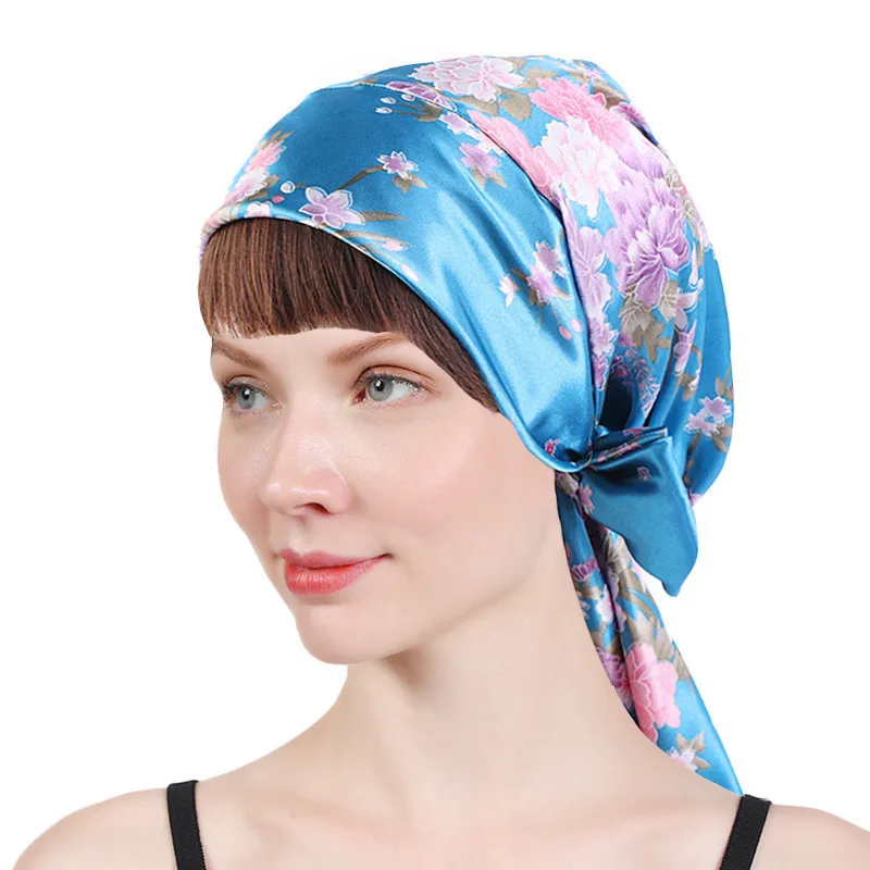 Amazon Print Satin Sleep Bonnet With Tie For Curly Hair Wrap Women Head  Scarf Head Wrap Bowknot Bandana Print Hijab Turban 226 - Buy Print  Turban,Cap Bonnet Hijab,Sleep Bonnet Product on 