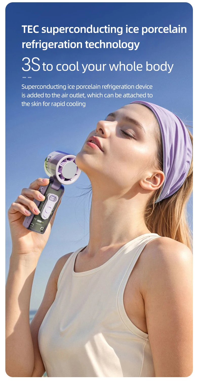 Mini Handheld Fan, USB, Portable, 100 - detail 18
