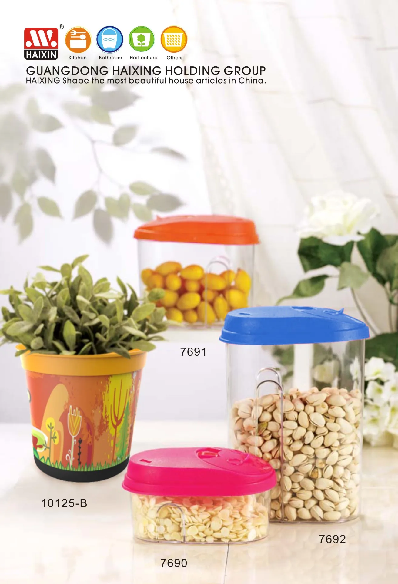 Hot Selling In-Mold Labeling Plastic Decor Flower Plant Clay Pot Large Size Square Shaped