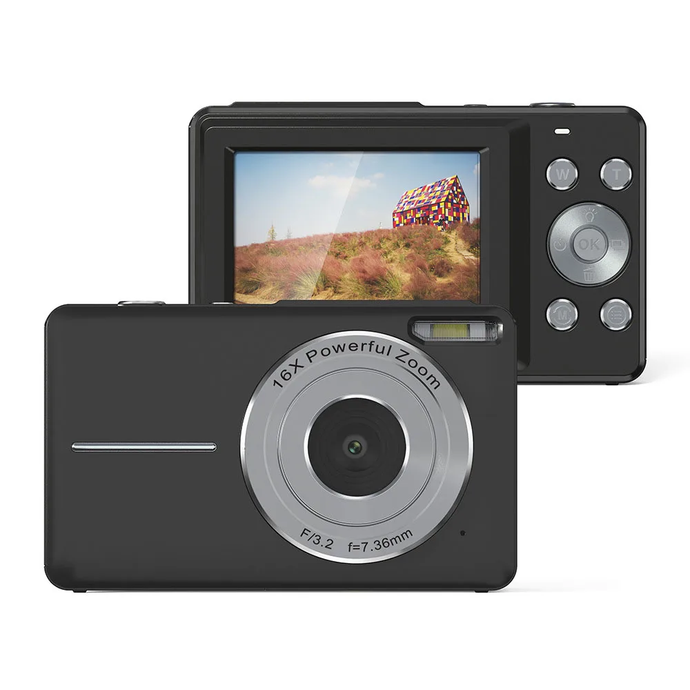 High Definition Digital Camera Mini Portable Beauty Selfie Camera Students Compact Design HD Photo Video Capture