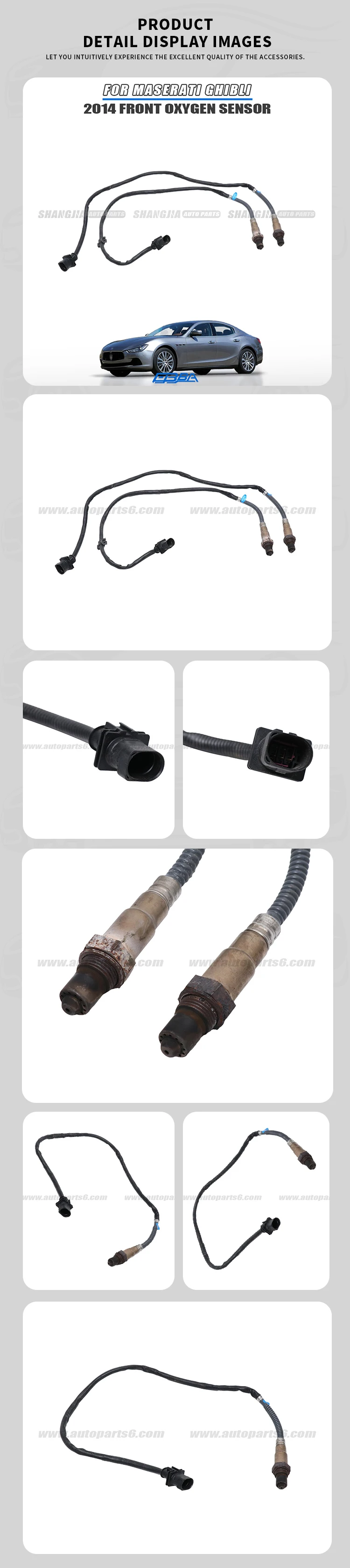 product wholesale original material upstream oxygen sensor for maserati ghibli 2014 670009075 670009076761-3
