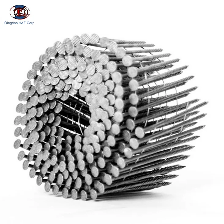 Hf Coil Pallets Collated Stainless Steel Ring Shank Spiral Nail - Buy Stainless  Steel Coil Nails,Galvanized Coil Roofing Nails Stainless Steel,Coil Nails  Stainless Steel Product on 