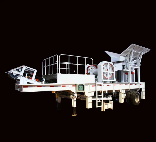 Mobile Jaw Crusher Station Complete Set Rock Limestone Crushing Production Plant customized mobile Jaw Crusher