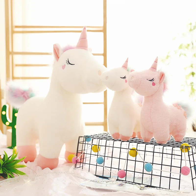 PP Cotton Stuffed Animal Macaroon Color Pretty Gift Household Unicorn Plush doll  Dream Unicorn Plush Toys