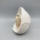 Wings Ceramic Ornament Hot Sale Wings Shape Ceramic Hand Painting Nativity Ornament