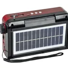 Radio NNS-1575L FM/AM SW 3 Band USB SD TF Mp3 Rechargeable Vintage Retro Solar Radio With Led Light Torch