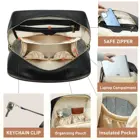 Diaper Leather Bag High Quality Waterproof Diaper With Stylish Design Vegan Leather Baby Bag Nappy Bag