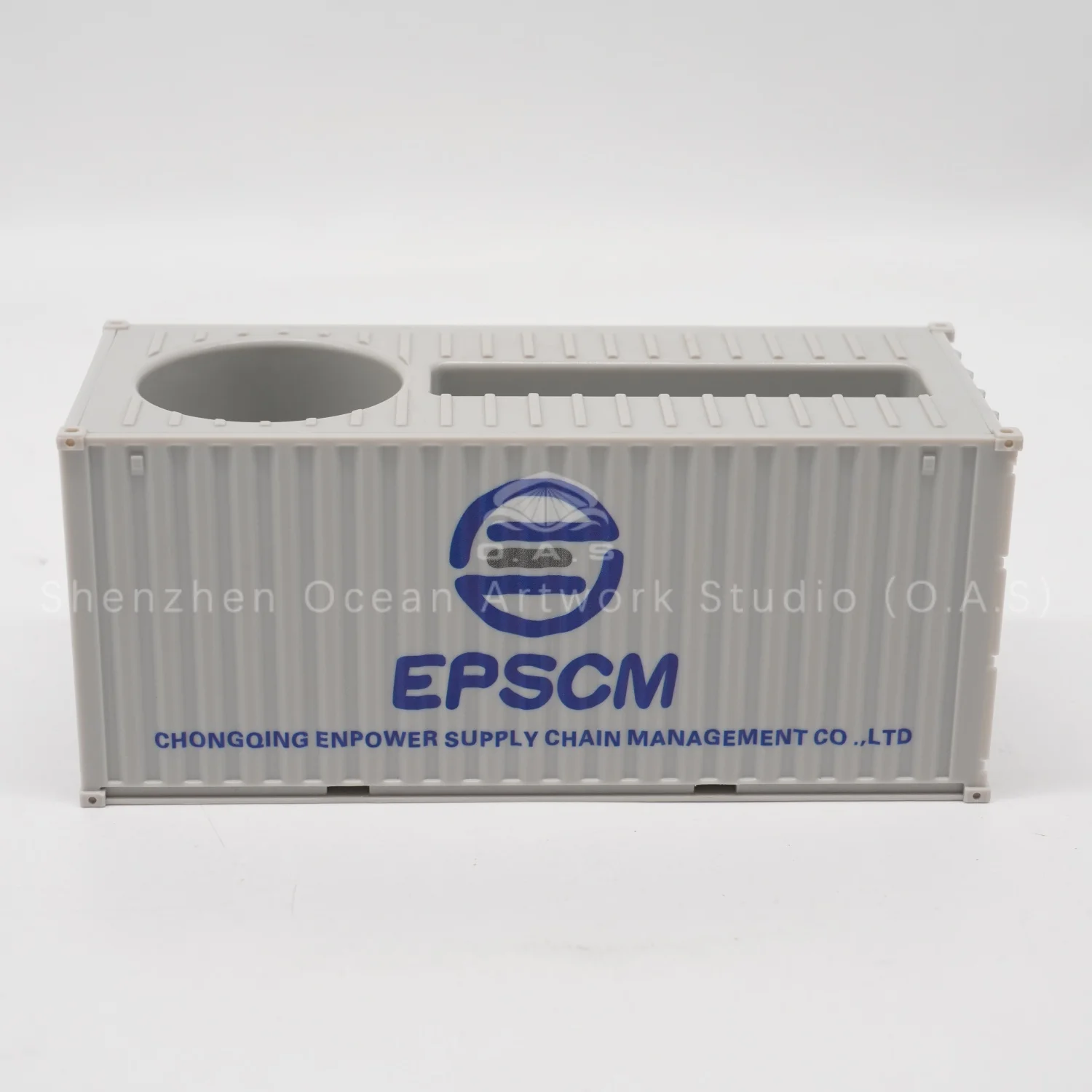 lepscm plastic storage box model scale 135 shipping container oas factory customizable pen holder model-9