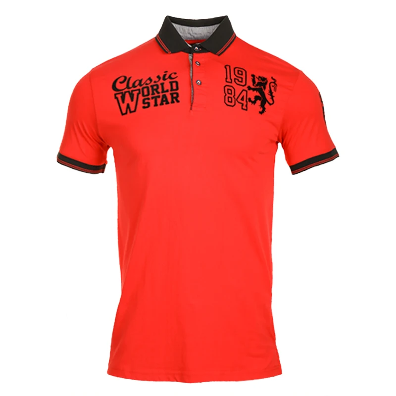 black and red graphic tee mens