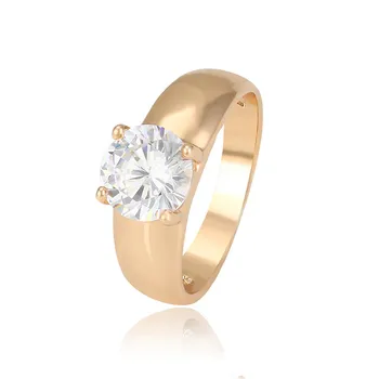 10534 xuping jewelry Wholesale simple fashion elegant and affordable high quality zircon 18K gold-plated ring