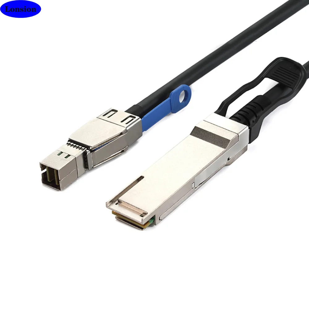 Câble DAC QSFP+ 40G Vers Mini SAS HD 1m - Compatible Cisco, Huawei, H3C, TP-Link