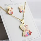 Jewelry Steel Jewellery Fashionable Gold Jewelry 24k Stainless Steel Fashion Dubai Gold Jewellery Set
