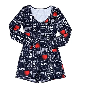 Factory hot sale Valentines onesis adult onesie pajamas 2022 valentine day onesie for women