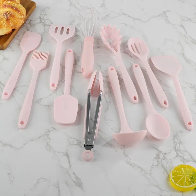 11 Pieces Set Food grade Heat Resistant Cooking Utensils Gadgets Tongs Spoon Kitchen Tools Kitchen Utensil accessories