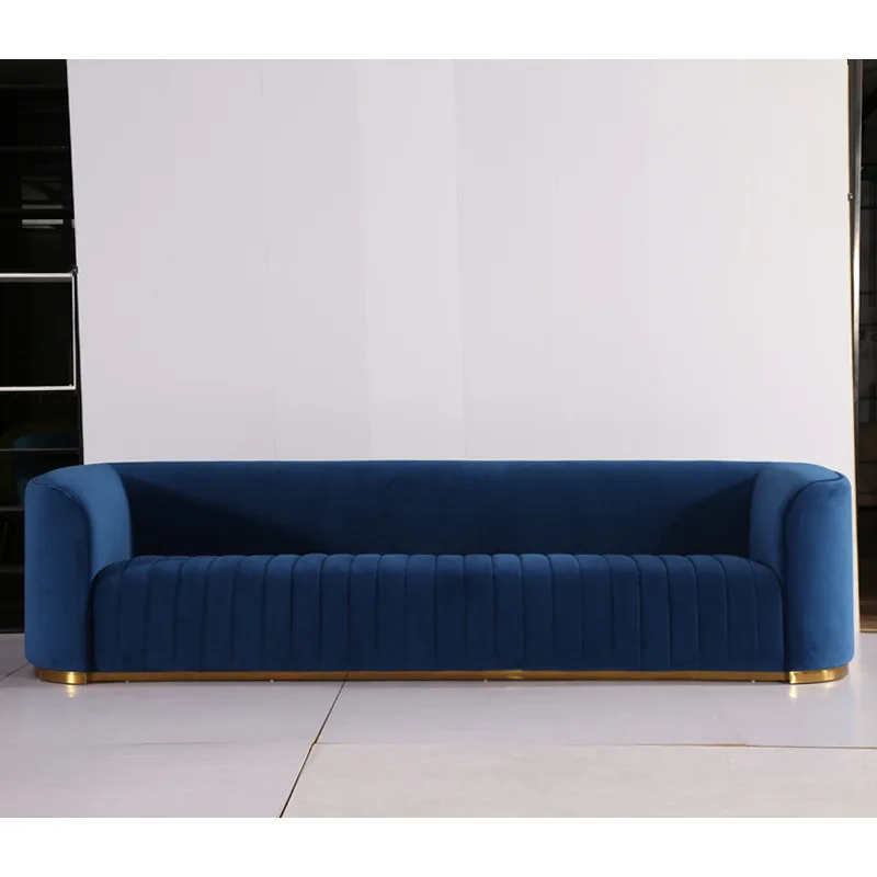 Modern Luxury Four-Seat living room sofa set Snow Resistant Neil Cotton Hemp Fabric Italian Villa Style furniture sofa