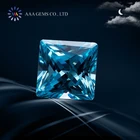 Wholesale Princess Shape Moissanite GRA Certificate C C DE Color VVS Blue Moissanite
