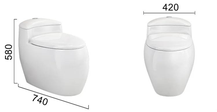 Western style ceramic luxury bathroom set closestool toilet