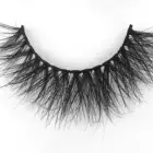 Eyelash Wholesale 25 Mm 23mm Cureltly Free Fluffy 3D 100%Mink Eyelash Bulk Vendor
